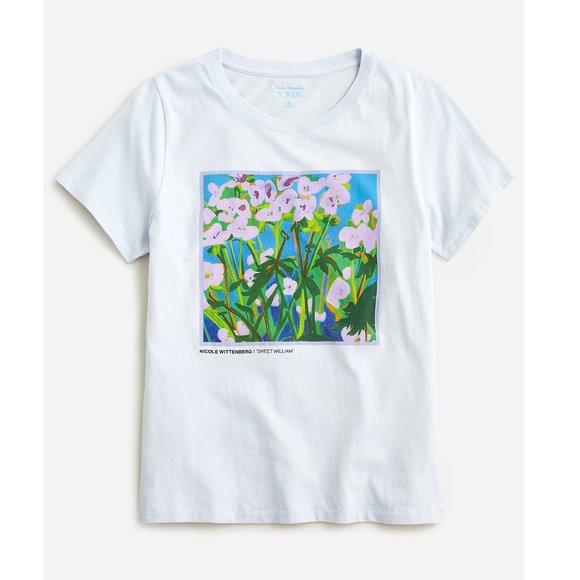 J. Crew Tops - 🌷 J. Crew Nicole Wittenberg Sweet William T-Shirt Medium